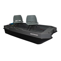 Sun Dolphin Sportsman 8 Fishing Boat - 2-Person Compact Pontoon (11077)