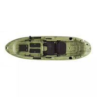Sun Dolphin Boss 10 SS 10.4-Foot Sit-On-Top Fishing Kayak - Grass (Model 52699-P-COM)