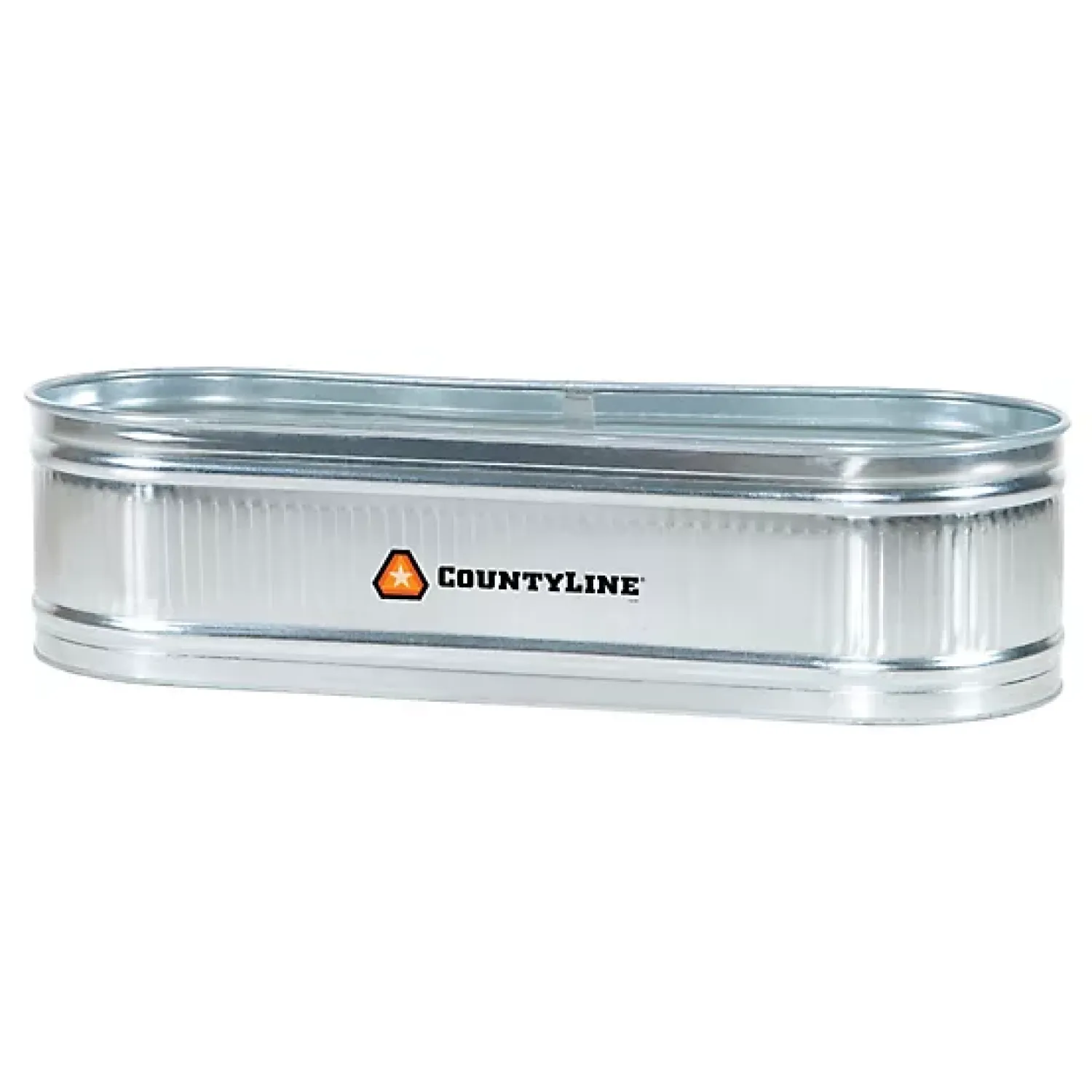 CountyLine 300 gal. Galvanized Oval Stock Tank