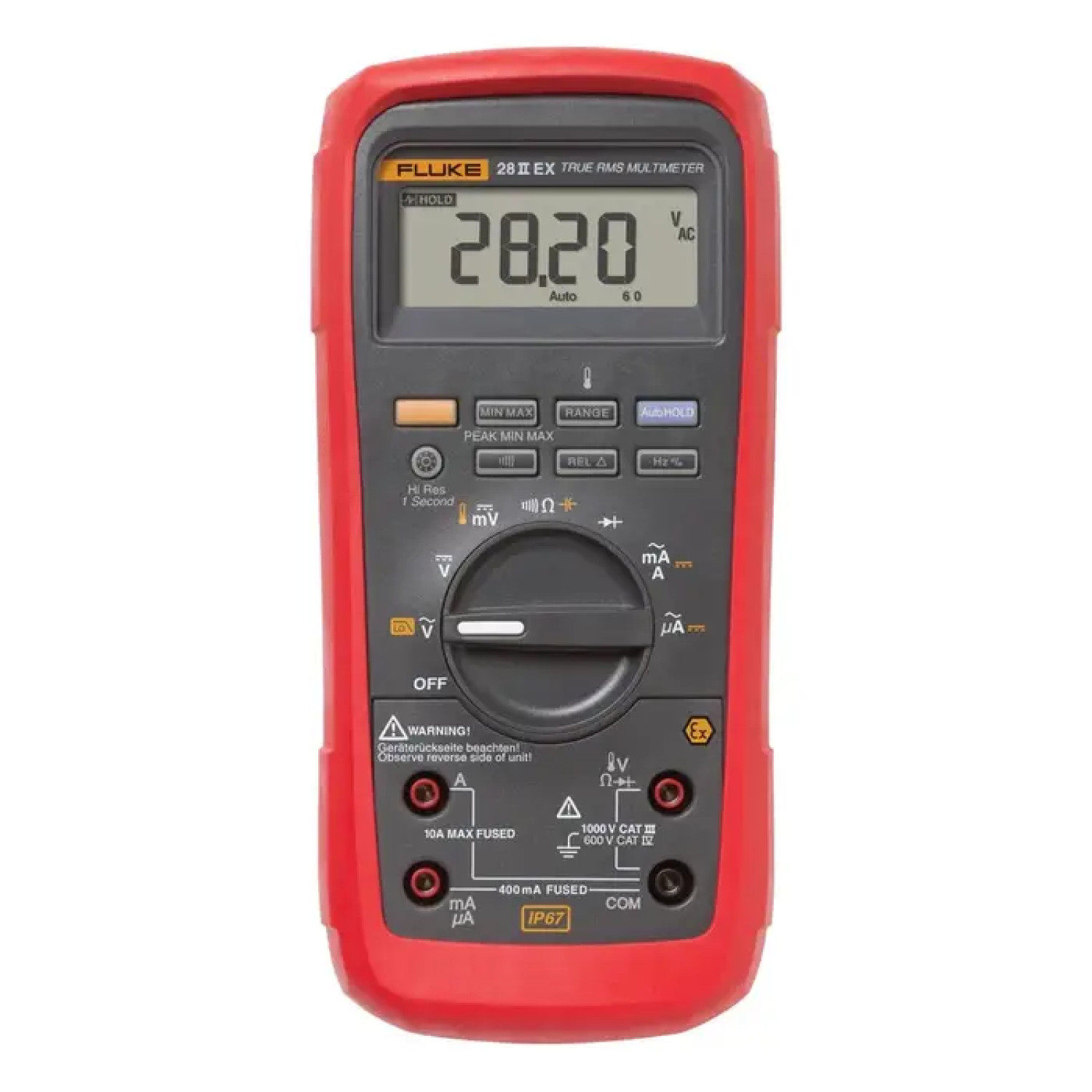 Fluke 28 II EX Intrinsically Safe True-RMS Digital Multimeter IP67 Original