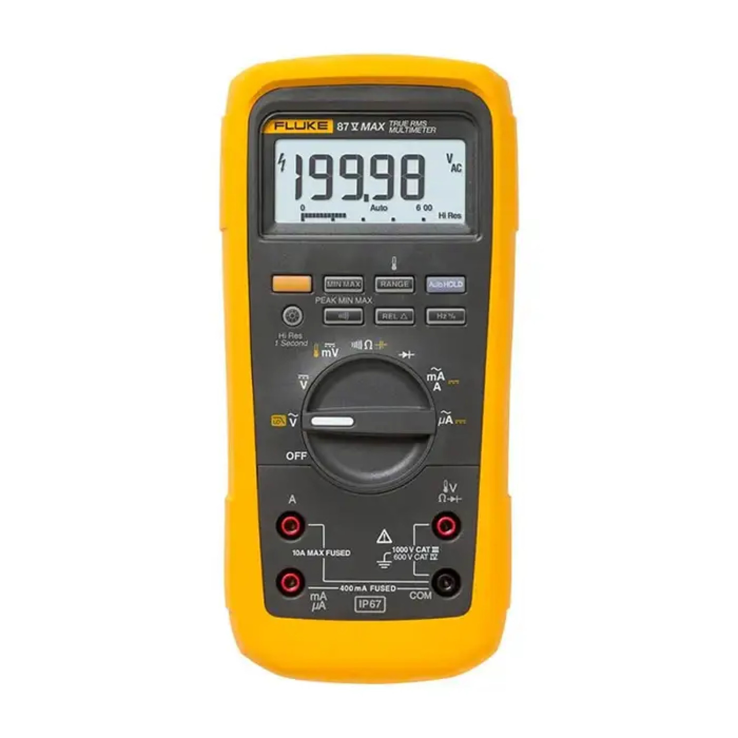 Fluke 87-5 MAX CAL True-RMS Rugged Digital Multimeter with NIST Calibration