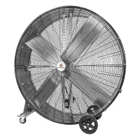 CountyLine 60 in. 2-Speed Indoor Belt Drive Drum Fan, 19,000 CFM (BF60BDBLKP)