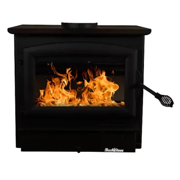 Buck Stove 1,800 sq. ft. Model 21NC Non-Catalytic Wood Stove with Black Door & Blower (FP 21)