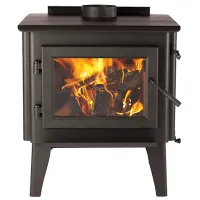 Forge & Flame 3,000 sq. ft. Large Steel Wood Stove, 61,700 BTU (FF-WP-300)